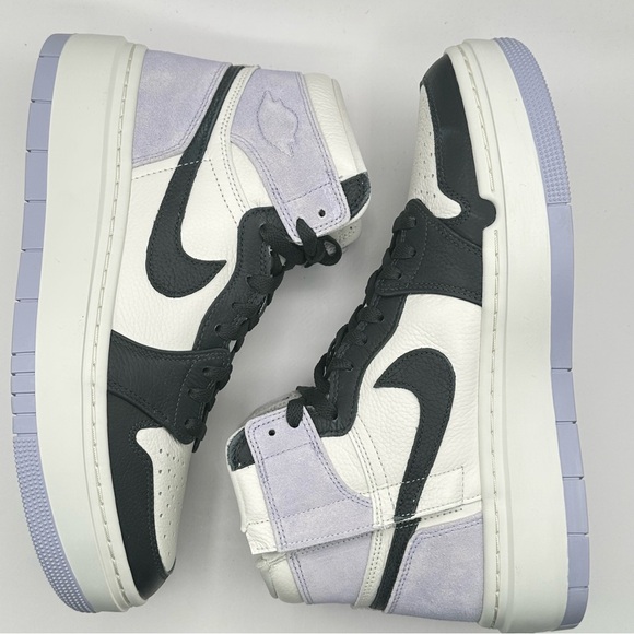 Women’s Air Jordan 1 Elevate High Sz 10.5 Titanium/DK Smoke Grey Sail m - Picture 6 of 11